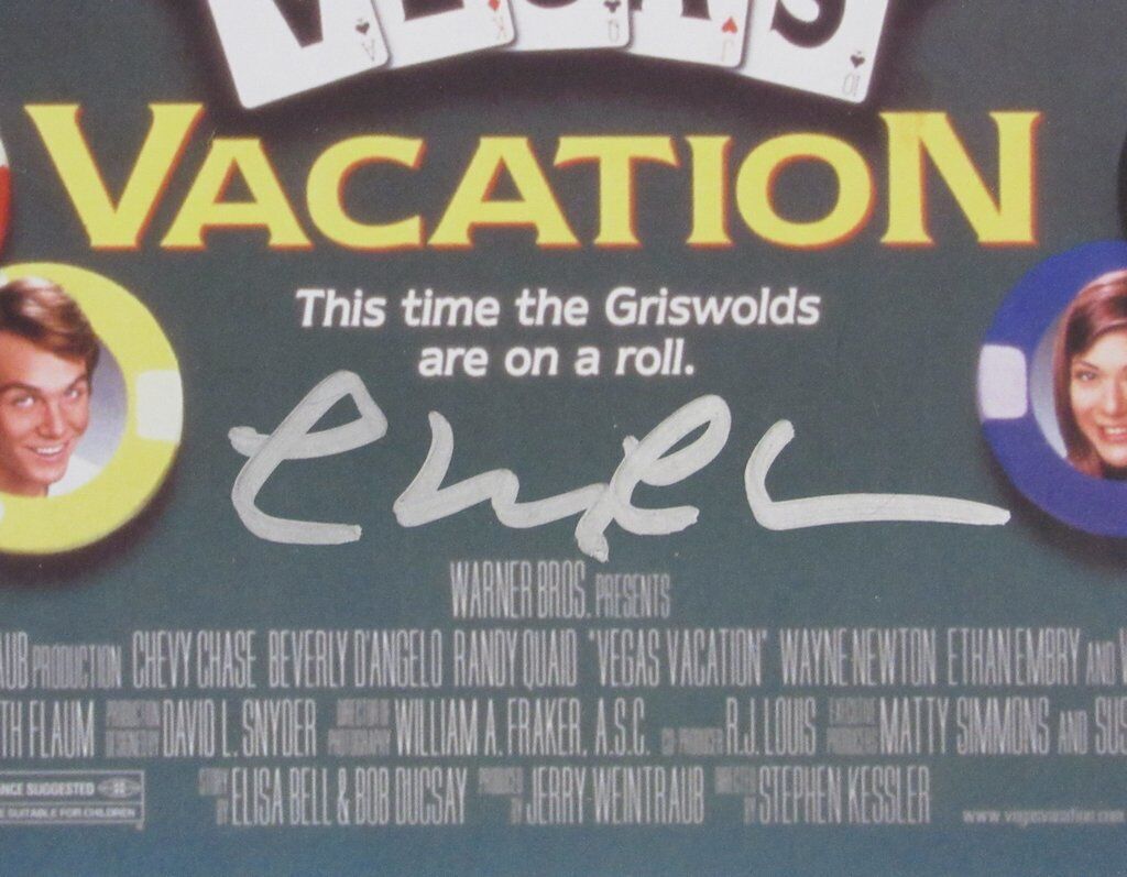 Chevy Chase Autographed 11x17 Movie Poster "Vegas Vacation" JSA