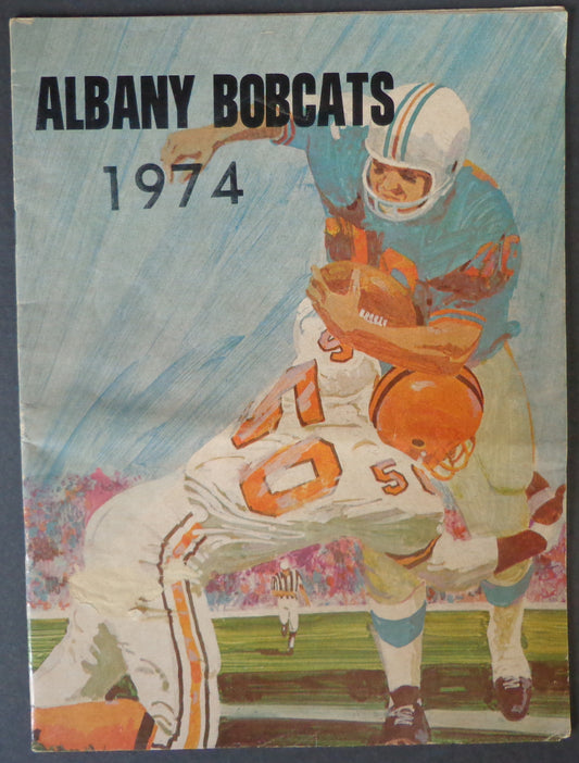 1974 Albany Bobcats Vintage Pop Warner Football Game Program 190061