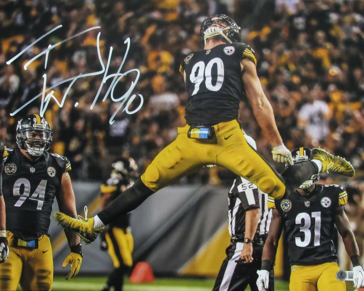 T.J. Watt Signed/Autographed 16x20 Photo Pittsburgh Steelers Beckett 189647