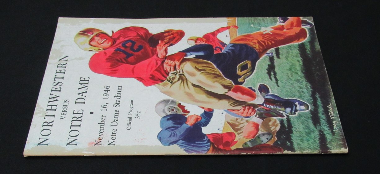 11/16/1946 Northwestern vs. Notre Dame Program 185927