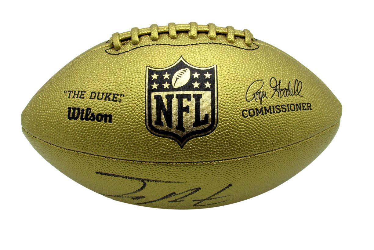 Joey Porter Jr. Autographed Gold "The Duke" Football Steelers PSA/DNA 177460