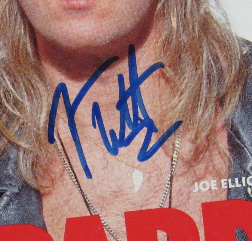 Joe Elliot Autographed May 31, 1992 Circus Magazine Def Leppard JSA