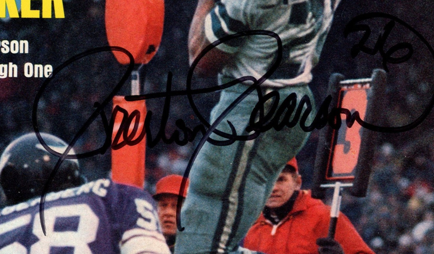 Preston Pearson Signed/Auto 8x10 SI Cover Magazine Photo Cowboys PSA/DNA 188101