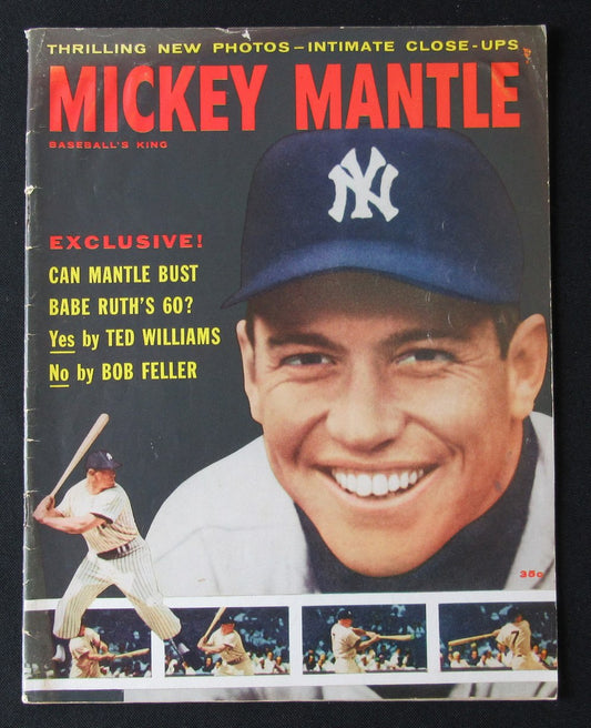 1957 Baseball's King Magazine Mickey Mantle on Cover 183844