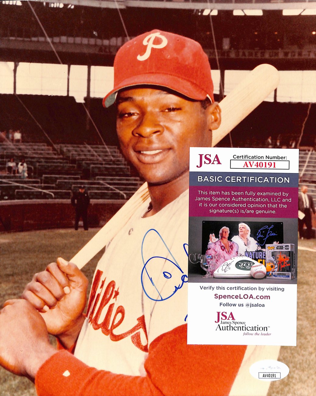 Dick Allen Signed/Autographed 8x10 Photo Philadelphia Phillies JSA 190320