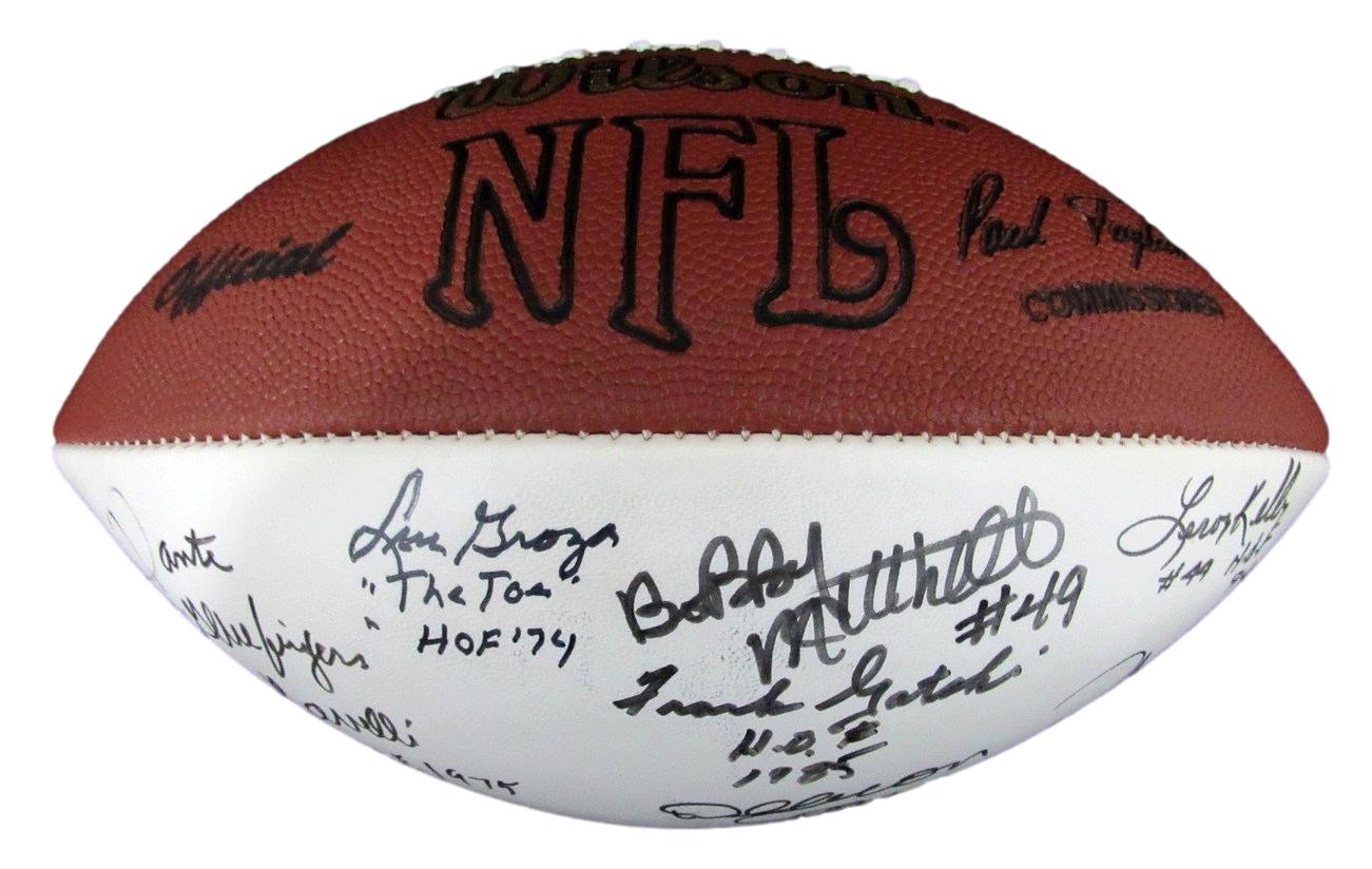 NFL Hall of Famers Multi-Autographed (21) Wilson NFL Football 176391