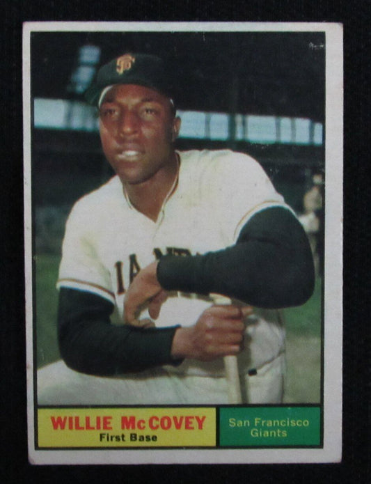 1961 Topps Willie McCovey HOF #517 Authentic Card San Francisco Giants 176789