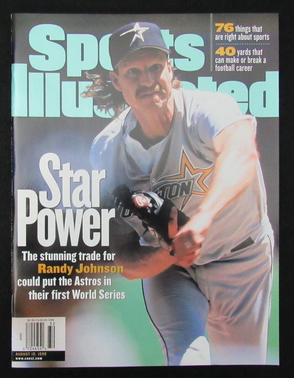Aug. 10, 1998 Sports Illustrated Magazine Newstand NO LABEL Randy Johnson 187392