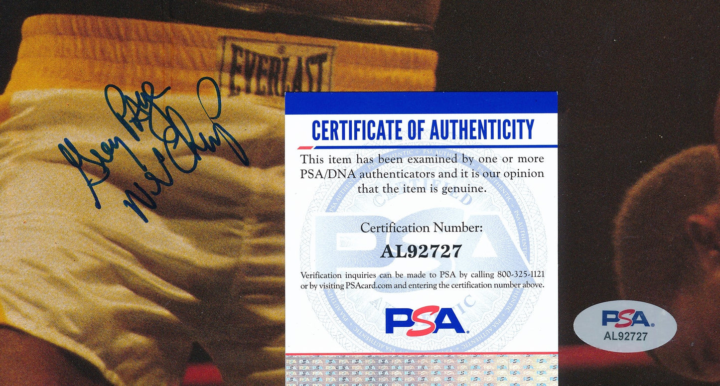 Greg Page Signed/Inscribed 8x11 Magazine Photo Boxing Champ PSA/DNA 186345