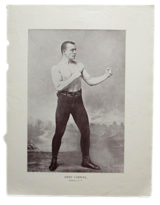 Jimmy Carroll Brooklyn 1895 Boxing Gladiators 11x15 Supplement Poster