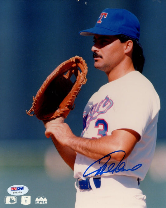 Rafael Palmeiro Signed 8x10 Photo Texas Rangers PSA/DNA