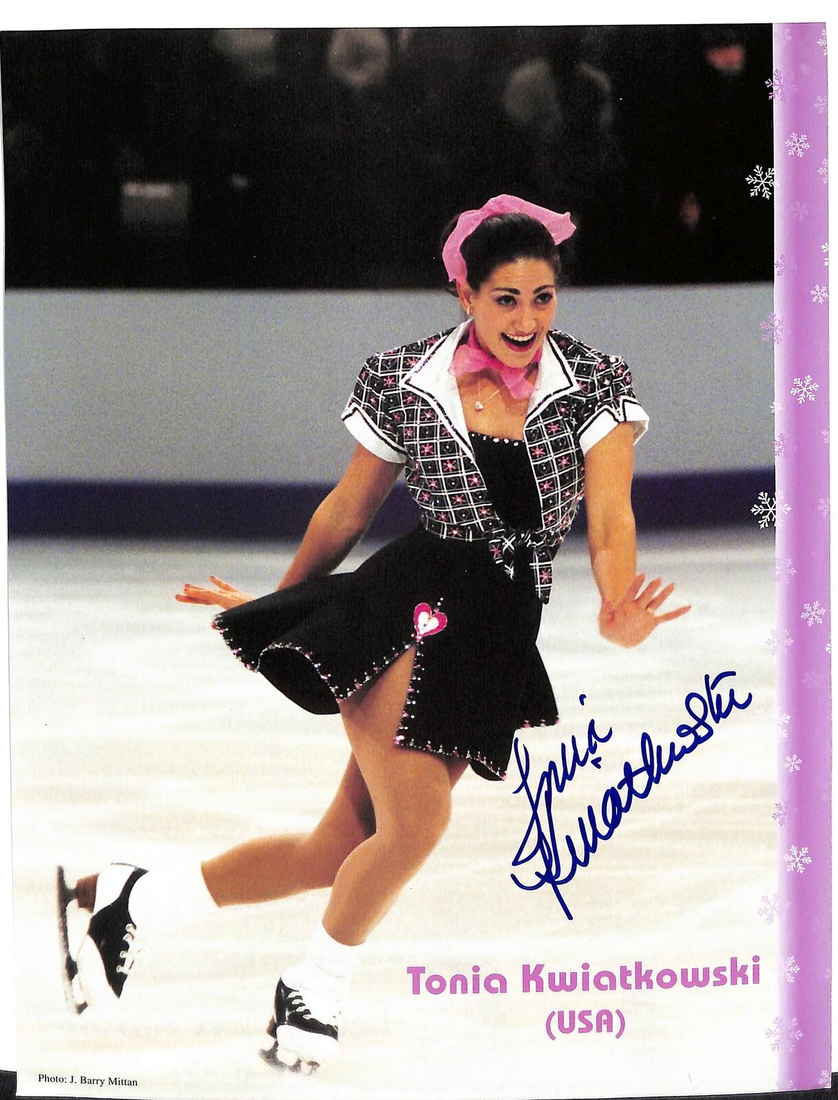 Tonia Kwiatkowski US Women's Figure Skater Signed/Autographed 8x10 Photo 170749