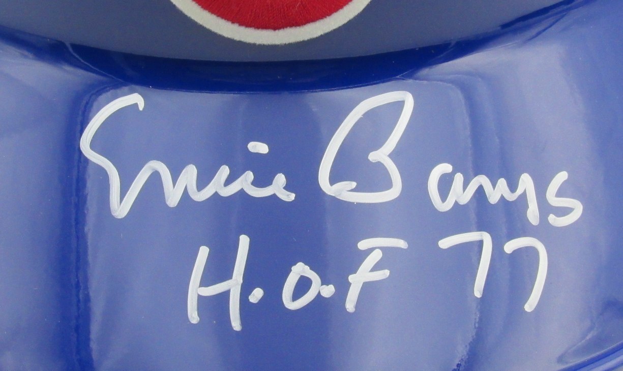 Ernie Banks HOF Signed/Insc MLB Batting Helmet Cubs Size 7 3/8 PSA/DNA 193131