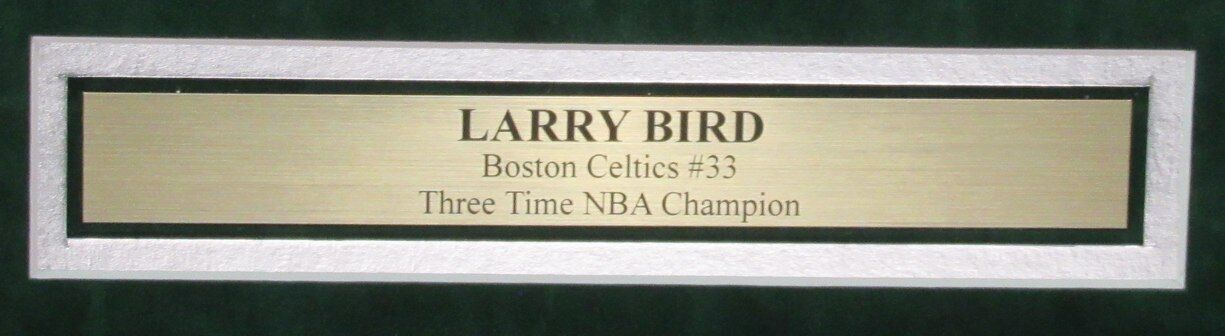 Larry Bird HOF.Autographed 16x20 Photo Boston Celtics Framed PSA/DNA 179680