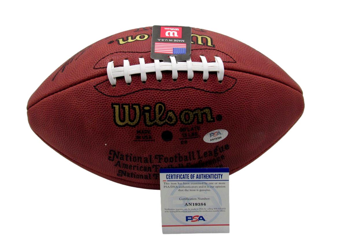 Johnny Unitas HOF Signed/Inscribed Wilson NFL Football Colts PSA/DNA 188956