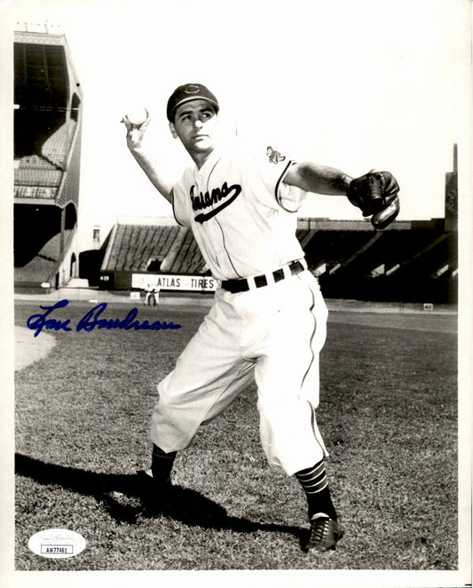 Lou Boudreau HOF Signed/Autographed 8x10 Photo Cleveland Indians JSA 191526