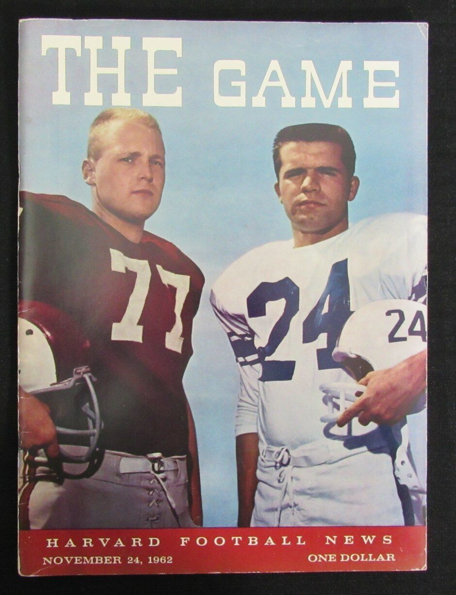 Harvard Football News November, 24, 1962 Harvard vs Yale Football Program 181801