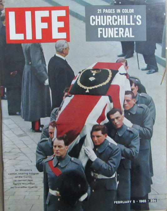 Vintage LIFE Magazine February 5, 1965  Sir Winston Churchhill's Funeral 164624