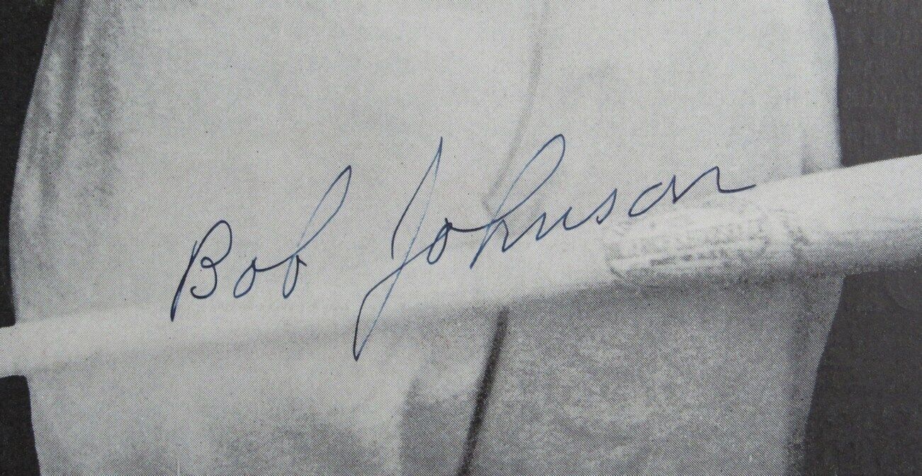 Bob Johnson Autographed 9x11 Baseball Magazine Insert Photo Athletics PSA/DNA