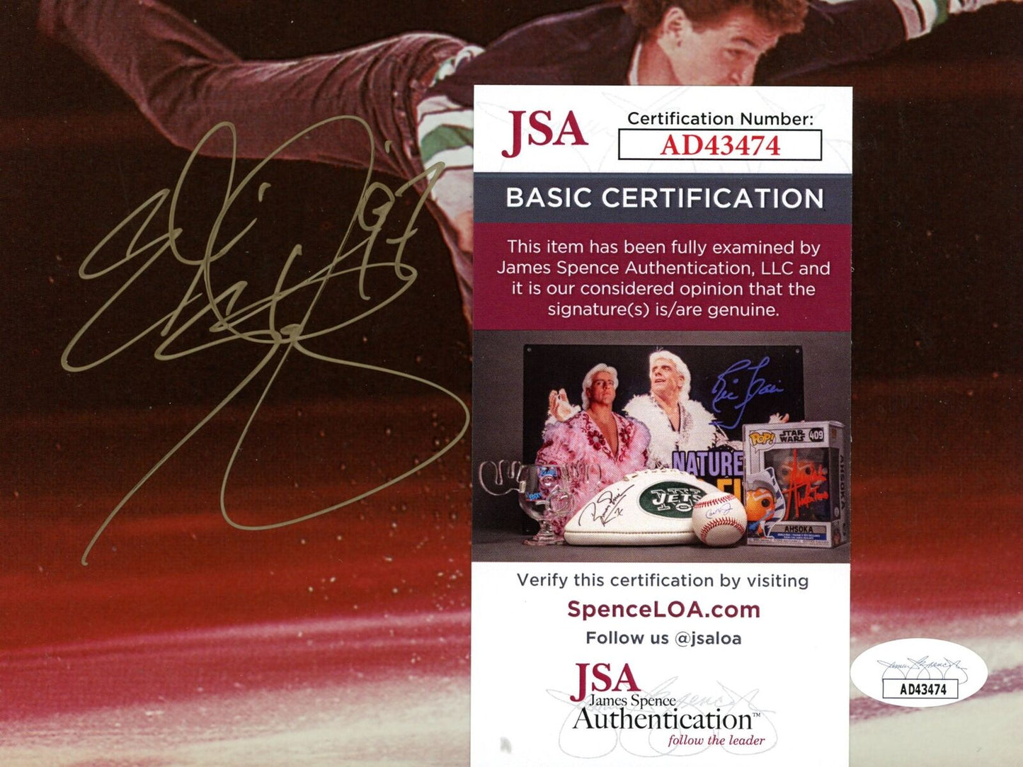 Elvis Stojko Autographed 8x10 Photo Olympic Canada Figure Skating JSA