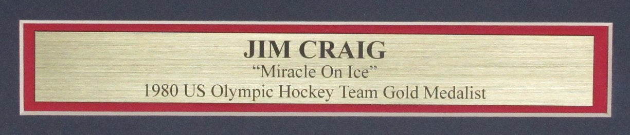 Jim Craig Auto/Insc USA Hockey 1980 Miracle on Ice 16x20 Photo Framed AI 185397