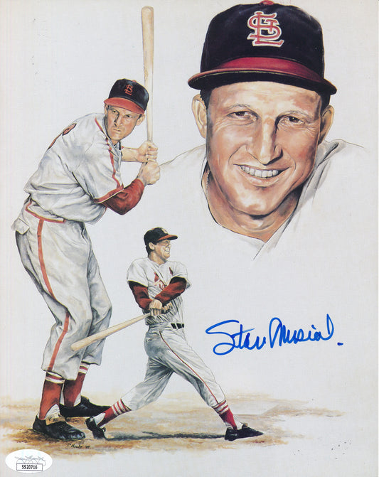 Stan Musial HOF Autographed 8x10 Photo St. Louis Cardinals PSA/DNA 182138