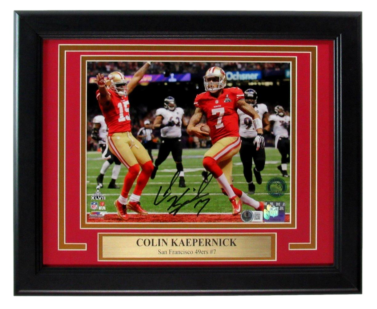 Colin Kaepernick Signed/Autographed 8x10 Photo 49ers Framed Beckett 193097