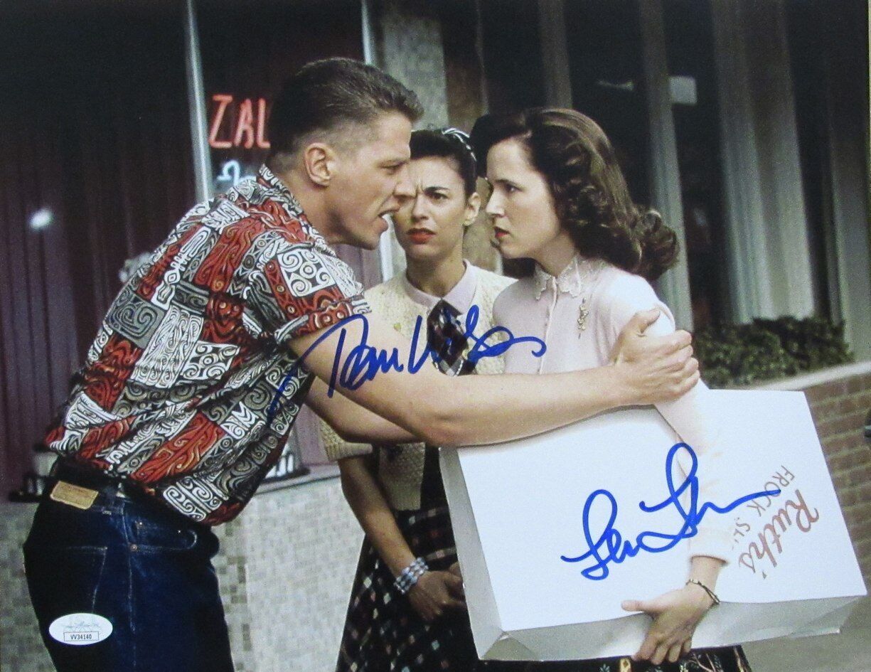 Lea Thompson/Tom Wilson "Back to the Future" Dual-Signed 11x14 Photo JSA 166155