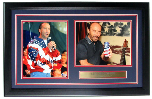 Lee Greenwood Signed/Autographed 8x10 Photo Collage Framed Beckett 148812