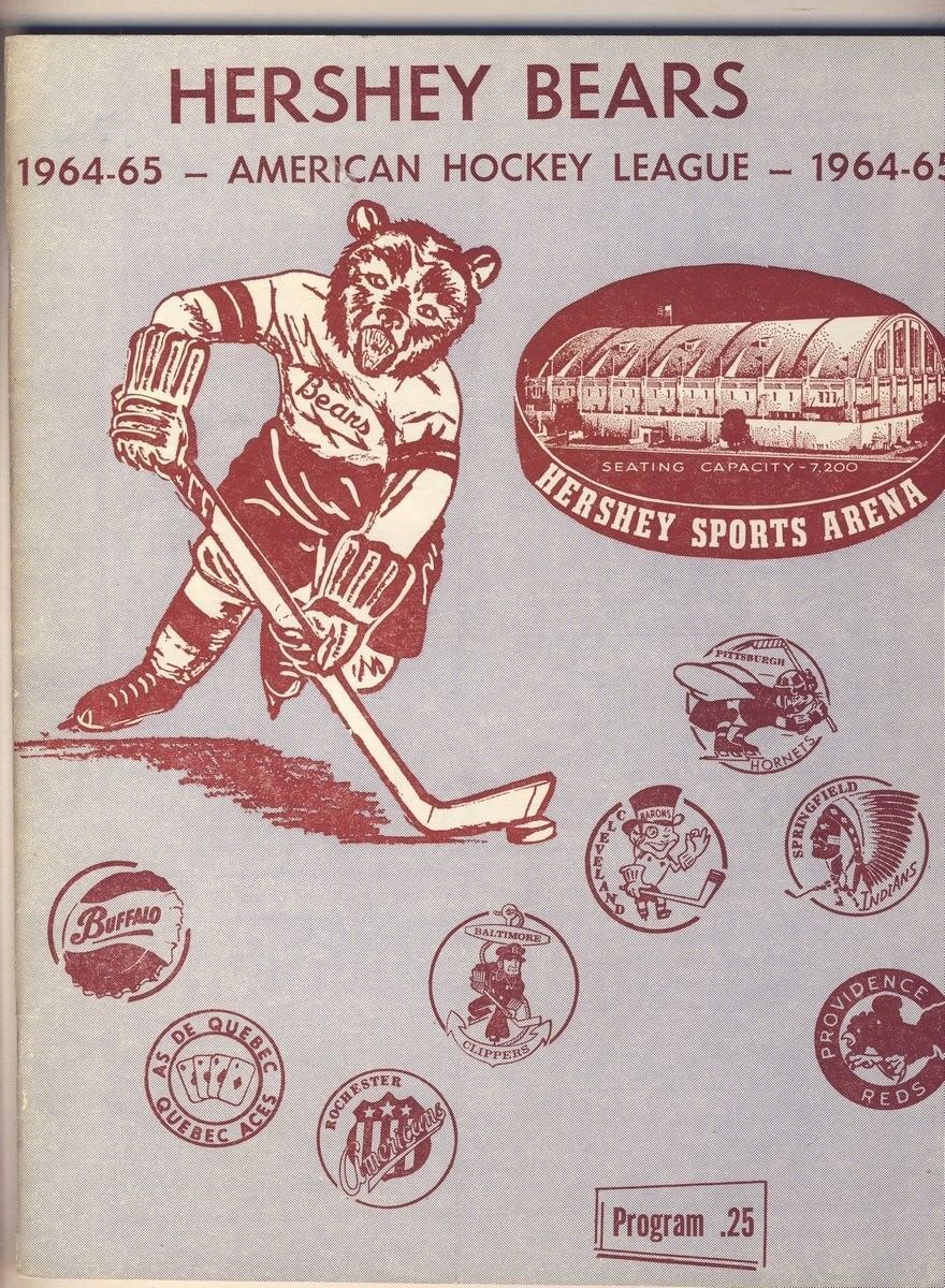 Hershey Bears 11/7 1964 Program vs. Baltimore AHL 127985