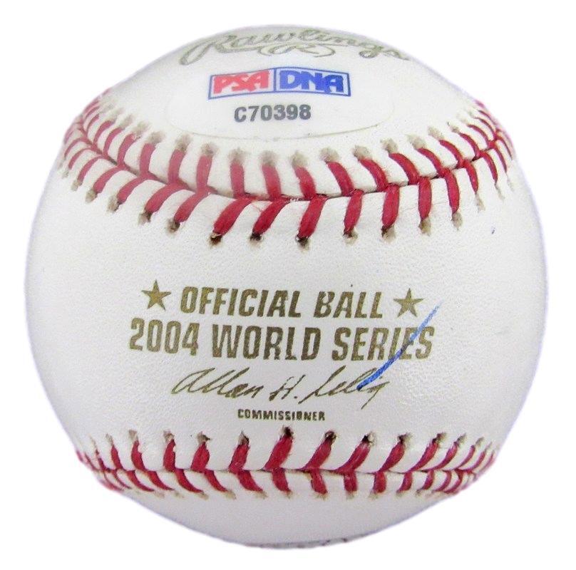 Mike Myers Autographed 2004 World Series Baseball Boston Red Sox PSA/DNA 182608