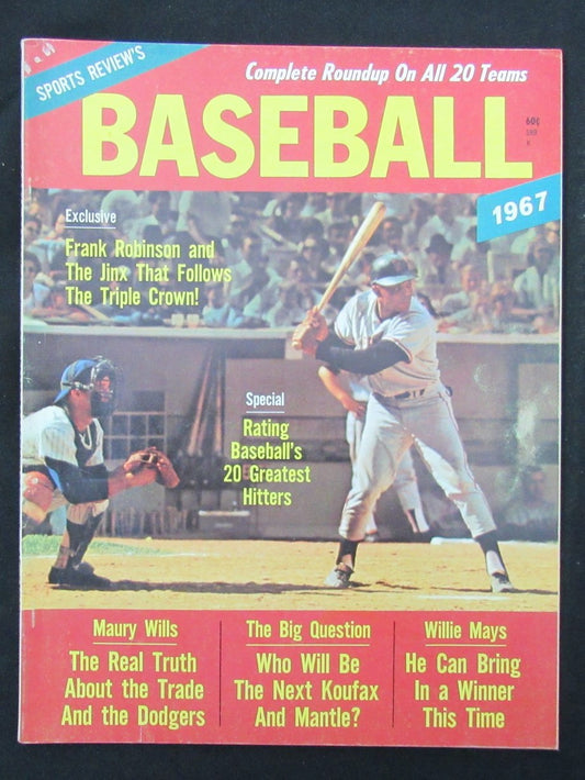 1967 Sports Review Baseball Magazine Frank Robinson Orioles HOF  Cover 185566