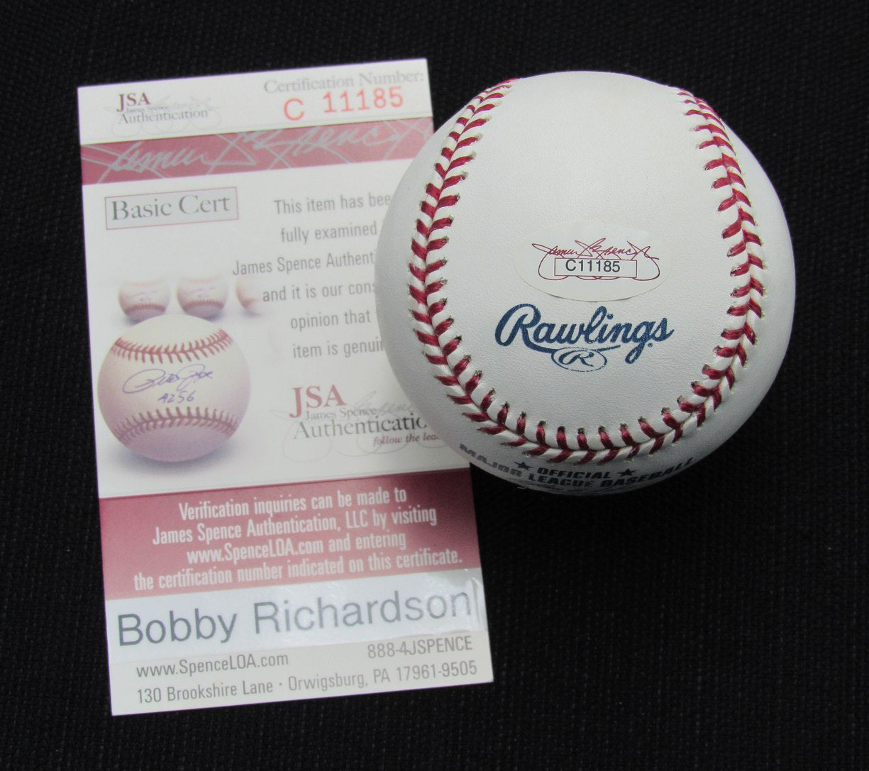 Bobby Richardson Signed/Auto Yankees 100th OML Baseball JSA Inscr  186735