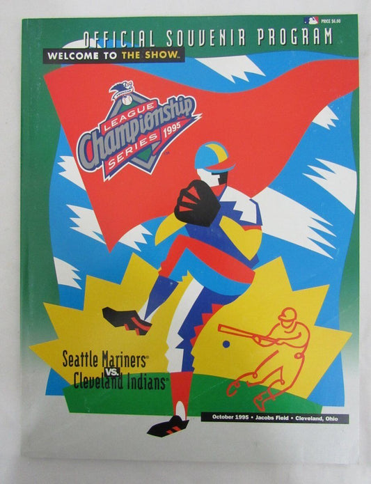 1995 ALCS Program Seattle Mariners Vs. Cleveland Indians 131823