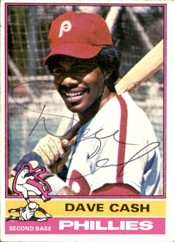 Dave Cash Autographed 1976 TOPPS Card #295 Philadelphia Phillies 183294