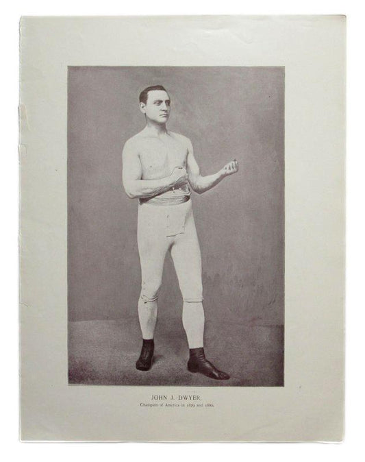 John J. Dwyer Boxer  1895 Boxing Gladiators 11x15 Supplement Poster