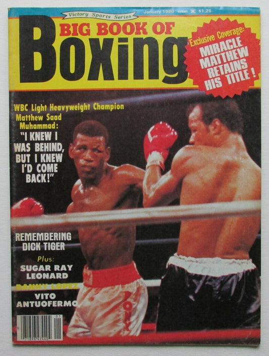 January 1980 Big Book of Boxing Magazine Matthew Saad Muhammad 167879