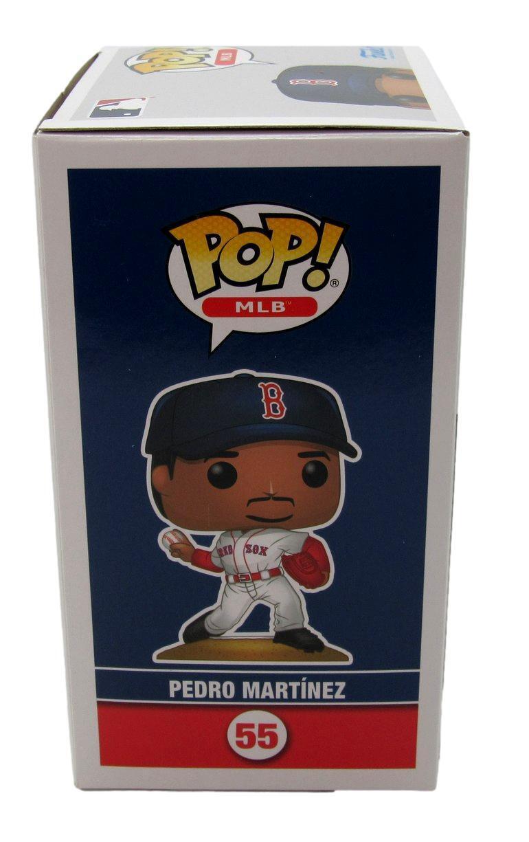 Pedro Martinez HOF Autographed Funko POP! #55 Figurine Red Sox Beckett 176562