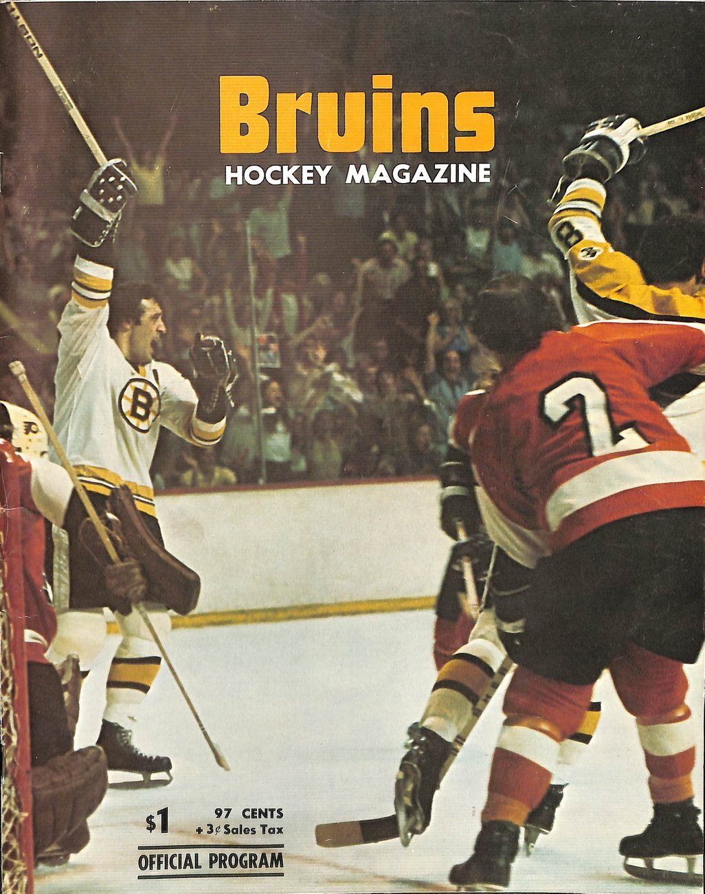 November 14, 1974 Boston Bruins vs. Montreal Canadiens Hockey Program 179634