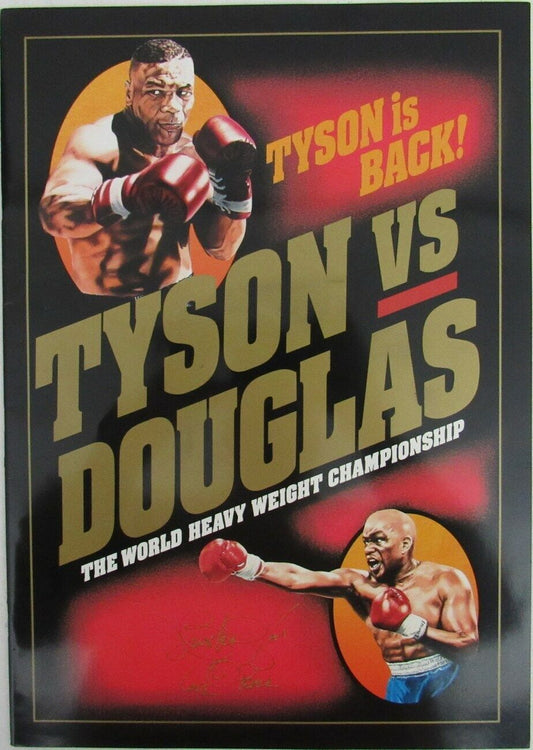 Buster Douglas Signed 1990 Heavyweight Championship Program 162749