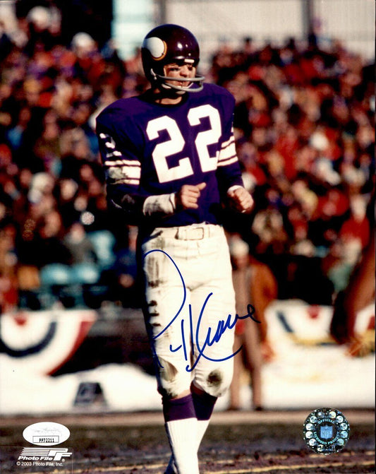 Paul Krause Minnesota Vikings  HOF Signed/Autographed  8x10 Photo JSA 161800