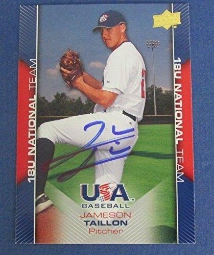 Jameson Taillon Pirates Signed Upper Deck 2010 TEAM USA Baseball Card #39 123804