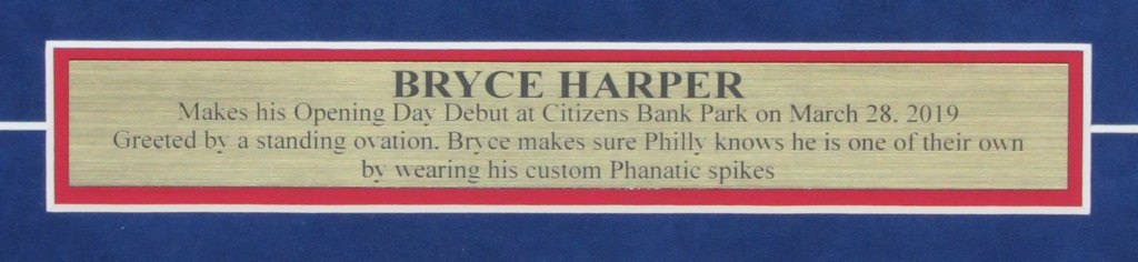 Bryce Harper Phillies Opening Day 8x10 Collage with Replica Ticket Framed 143361