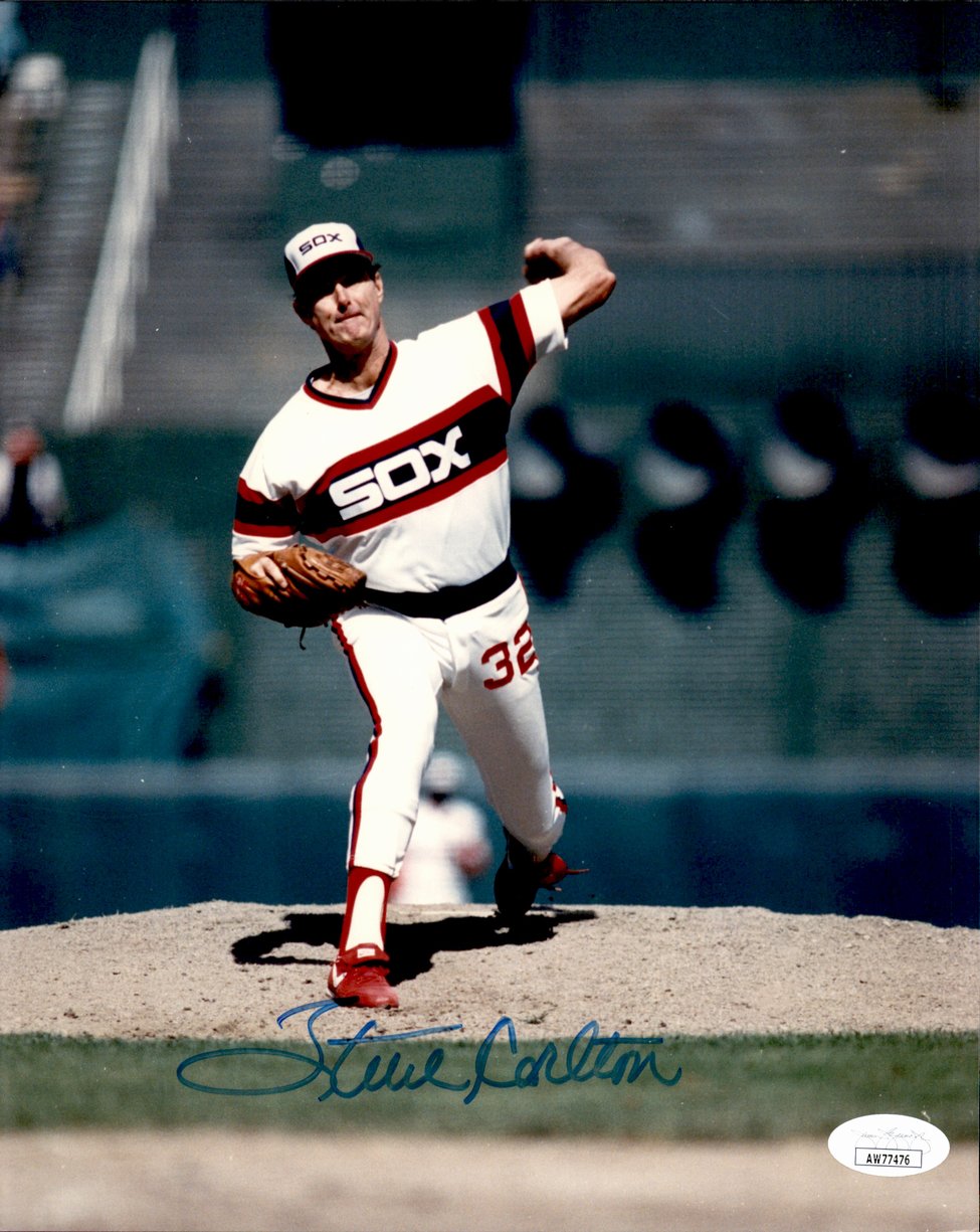 Steve Carlton HOF Signed/Autographed 8x10 Photo Chicago White Sox JSA 191513