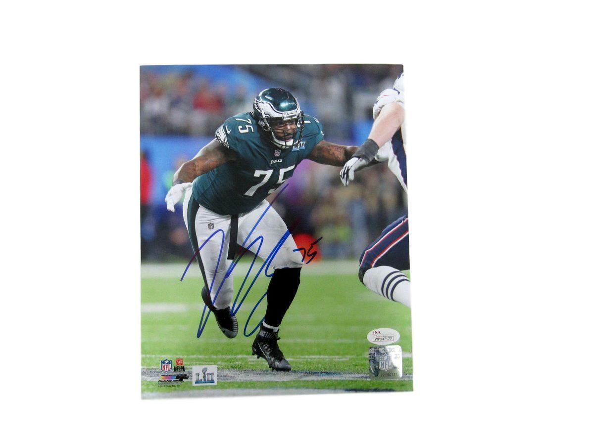 Vinny Curry Super Bowl LII Eagles Autographed/Signed 8x10 Photo JSA W 131934