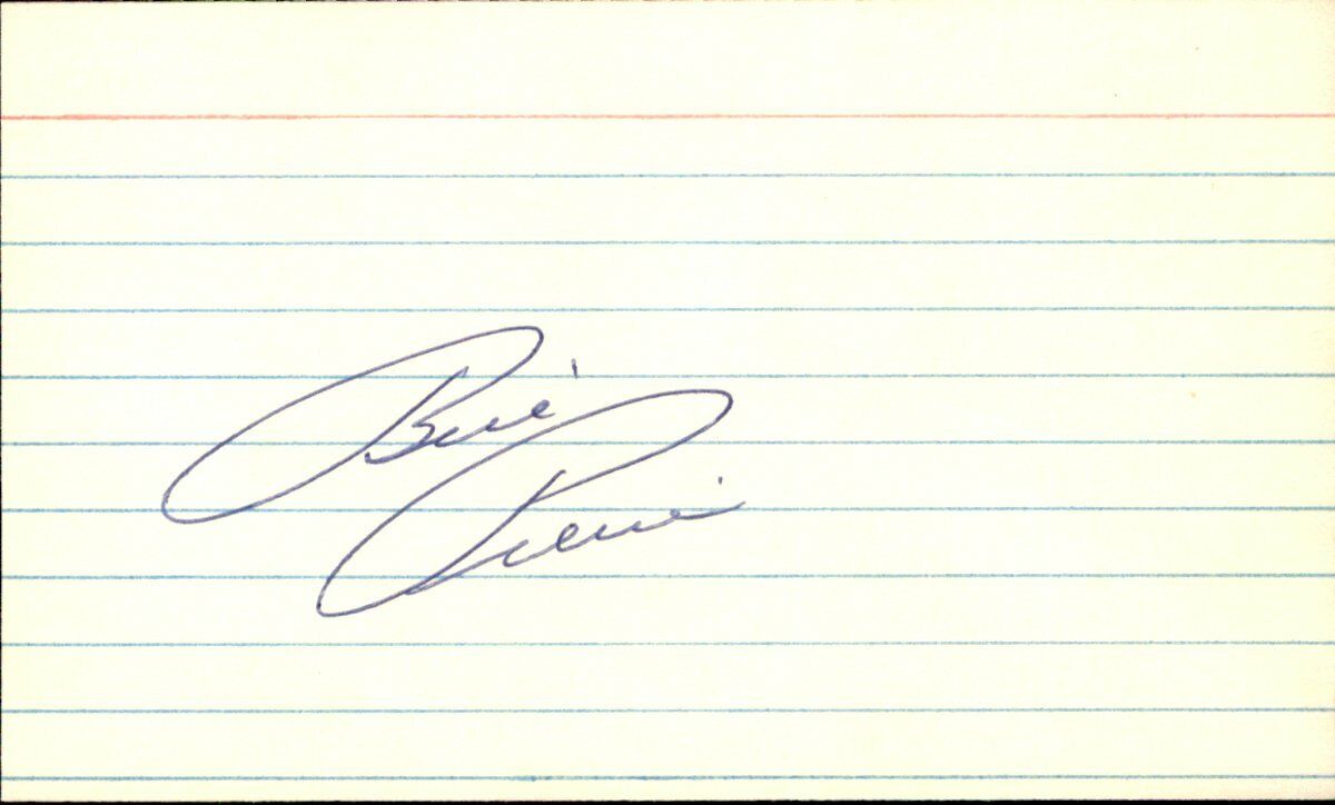 Bill Pierce Chicago White Sox d.2015 Signed/Autographed 3x5 Index Card 162516