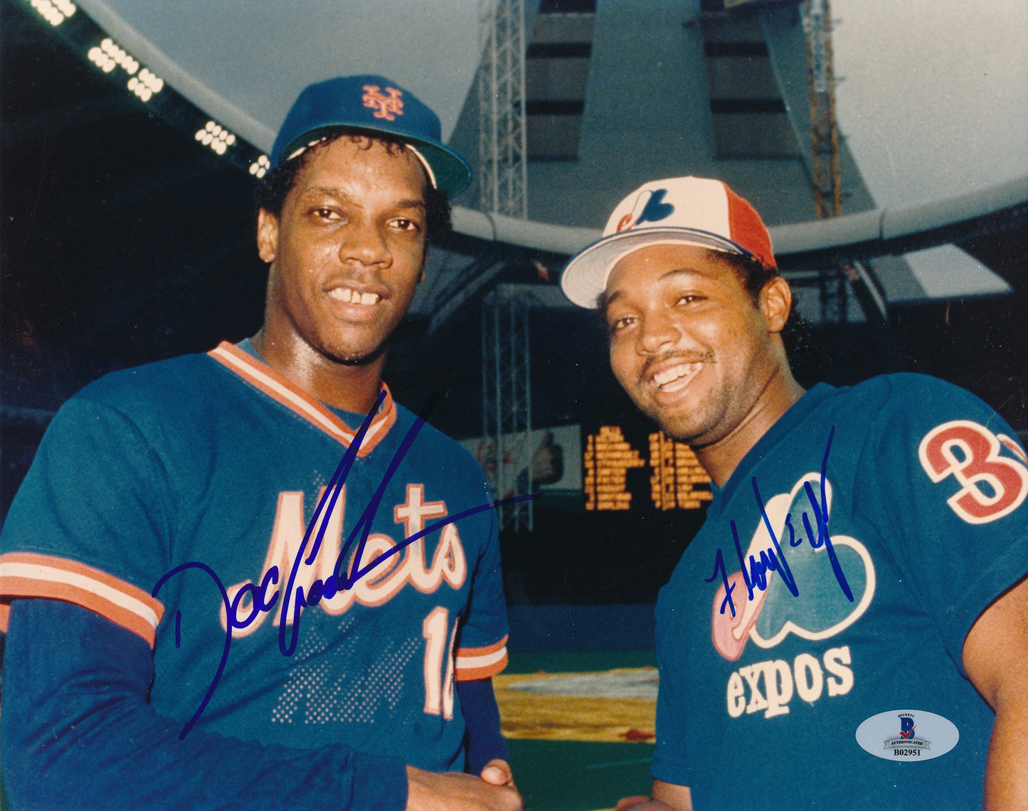 Dwight Gooden/Floyd Youmans Dual-Signed/Auto 8x10 Photo Beckett 192317