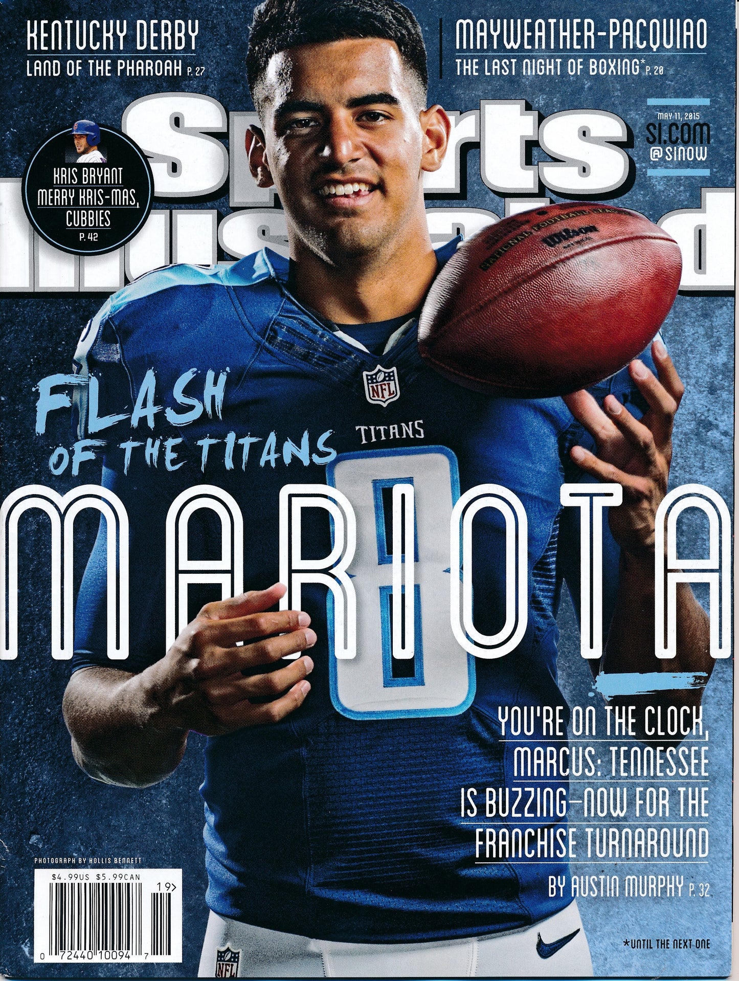 May 11, 2015 Marcus Mariota Titans Sports Illustrated Magazine NO LABEL 182345