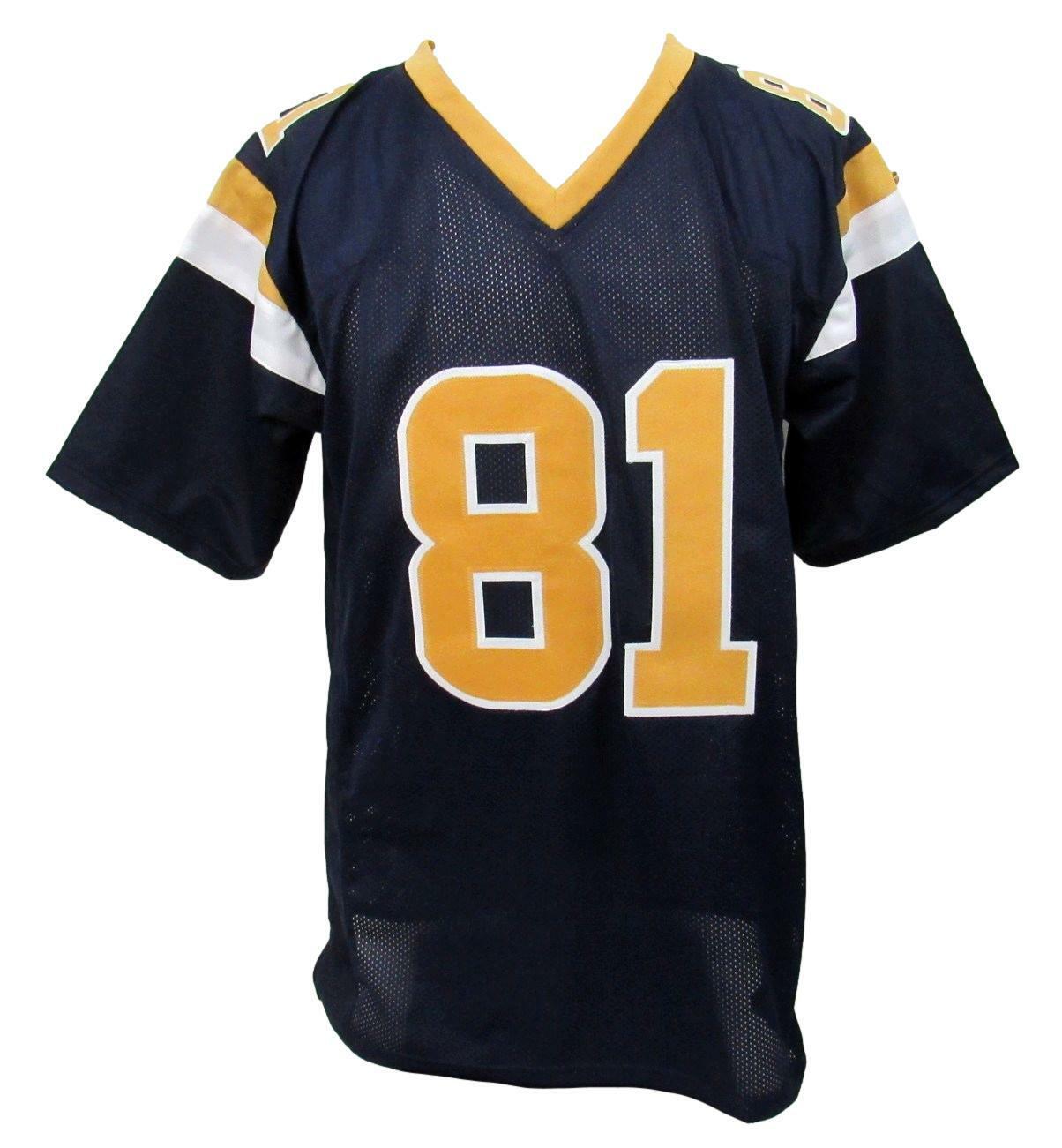 Torry Holt Signed/Autographed St. Louis Rams Custom Jersey Beckett 159444