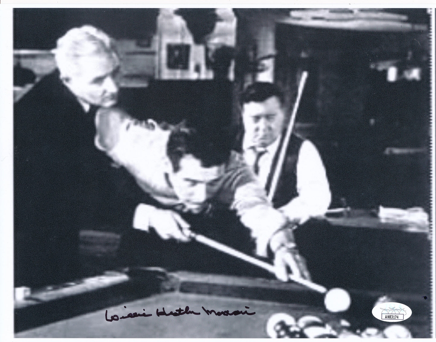 Willie Mosconi Signed/Autographed 8x10 B/W Photo JSA 190261